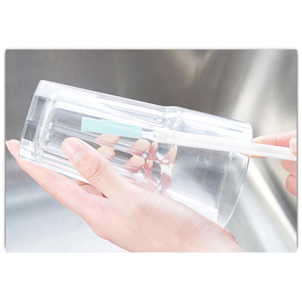 Pack of 8 Ergonomic Handle Cup Rim Cleaning Brushes Ideal for Removing Stubborn Dirts In Kitchen and Coffee Shop