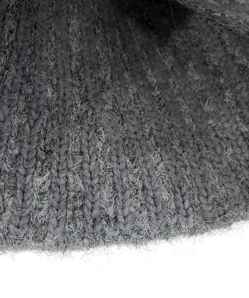 SK8ER ROCK Tone On Tone Cross Beanie ((Gray))