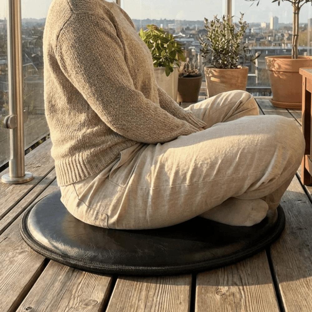 Round Leather Cooling Cushion Japanese Style Bay Window Pad Stool Pad Sitting Seat Pad Hotel