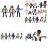 Set di Figure in PVC Skibidi Toilet Man 16 Pezzi Altezza 6-10cm