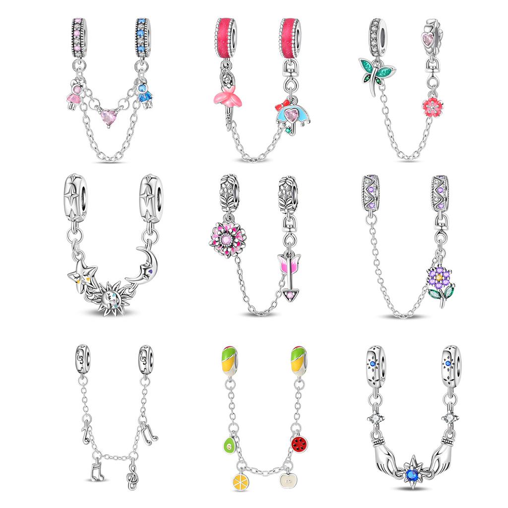 Copper Metal Perfume bottle Cute animal Bead Components Charm Bead Components Compatible With Authentic Original Bracelet High Quality Fine Jewelry