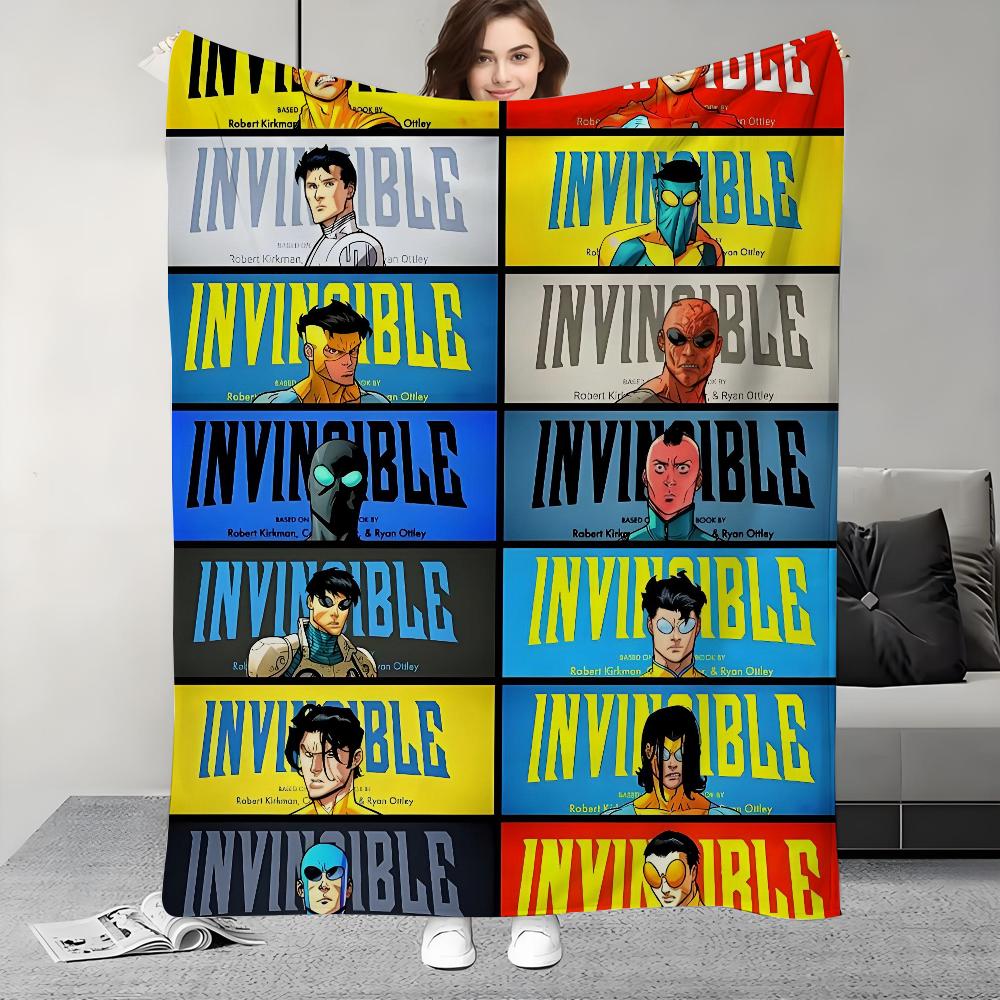 I-lnvincible S-Season 2 Cartoon Blanket Design Lightweight  For Dorms, Naps, Living Room, Office,Sofa,All-Season