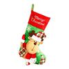 Large Capacity Christmas Stockings Elk Snowman Santa Gift Pocket Santa Claus Cartoon Plush Xmas Tree Hanging Decoration Doorway