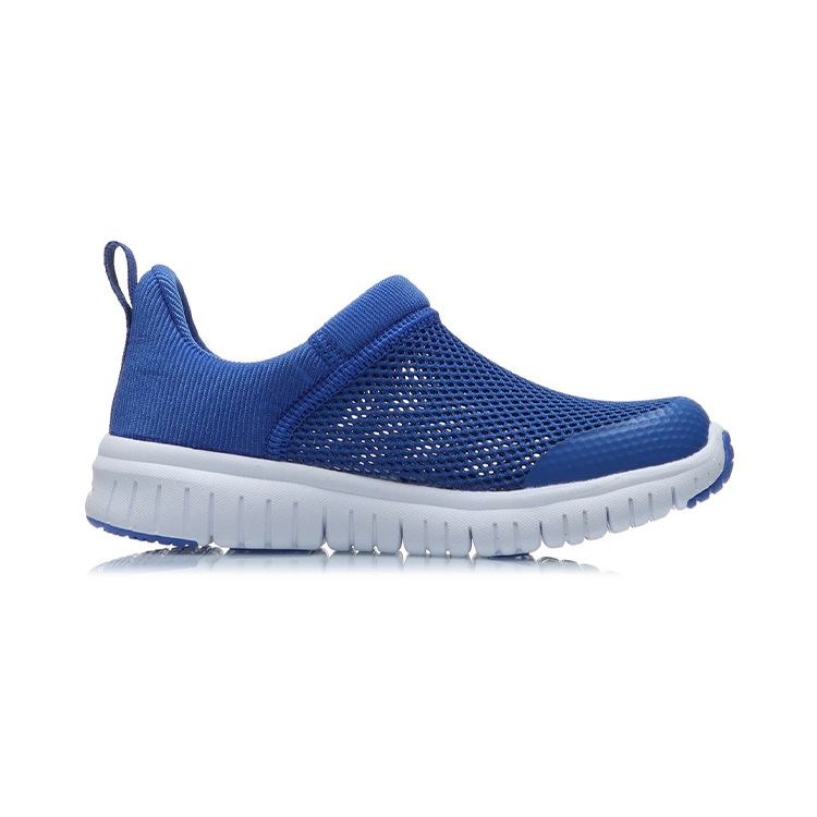 Li Ning Kids Sports Lifestyle Series Slip-On Non-Slip Wear-Resistant Breathable Lightweight Low-Top Running Shoes Kids Running Shoes YKNR108-3