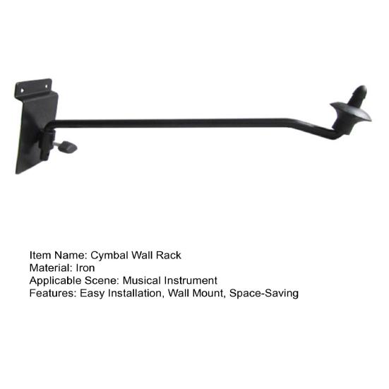 Cymbal Wall Hanger Rack Wall Mounted Cymbal Arm Display Holder Metal Drum Pad Stand Accessories for Home Office Shop