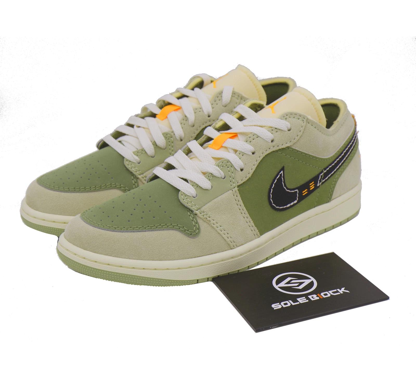 

Air Jordan 1 Low SE Craft Light Olive Men s Green FD6819-300 EU 44 зелёный