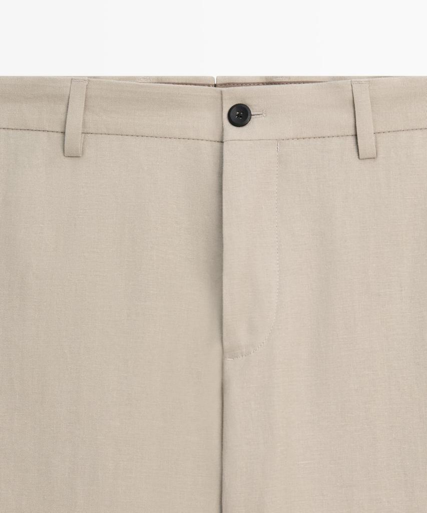 Masimodutti Linen Suit Pants