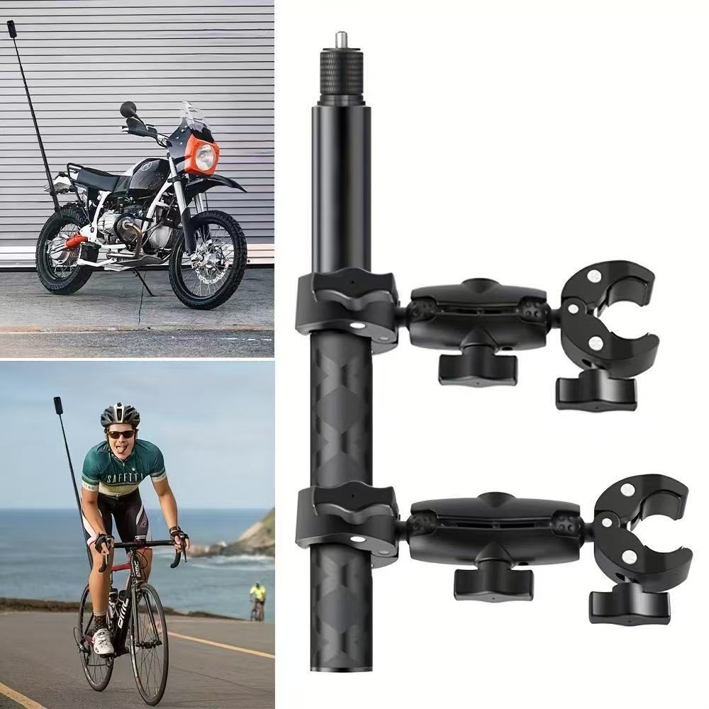 For Insta360 X2 X3 X4 X5 Motorcycle Bike Mount Selfie Stick for Insta 360 X2 X3 X4 X5 Moto Monopod Handlebar Accessories Kit