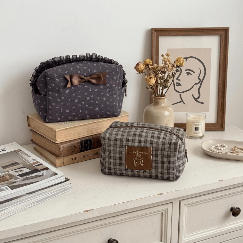 Bear Cosmetic Storage Bag Large Capacity Toiletry Organizer Purse Chic Pencil Case  Stationery