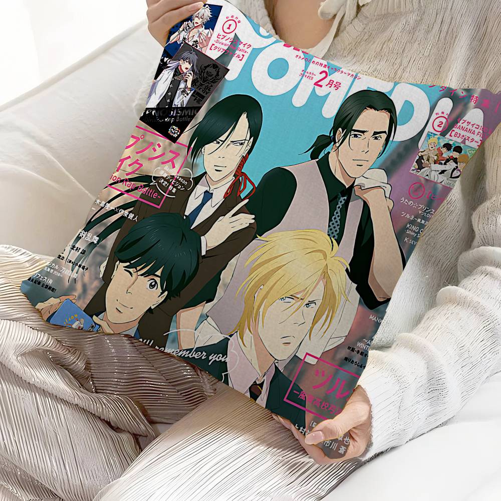 Banana Fish Anime Cushion Cover Decorative Pillow Sofa Home Decor Case Pillow Cases