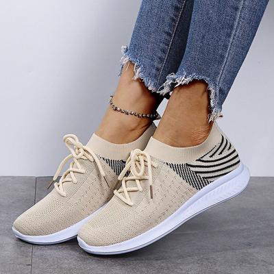 Mode Schuhe Damen neu 2024 Außenhandelsschuhe Weichsohlige Mesh Casual Sport Weichsohlige atmungsaktive Damenschuhe