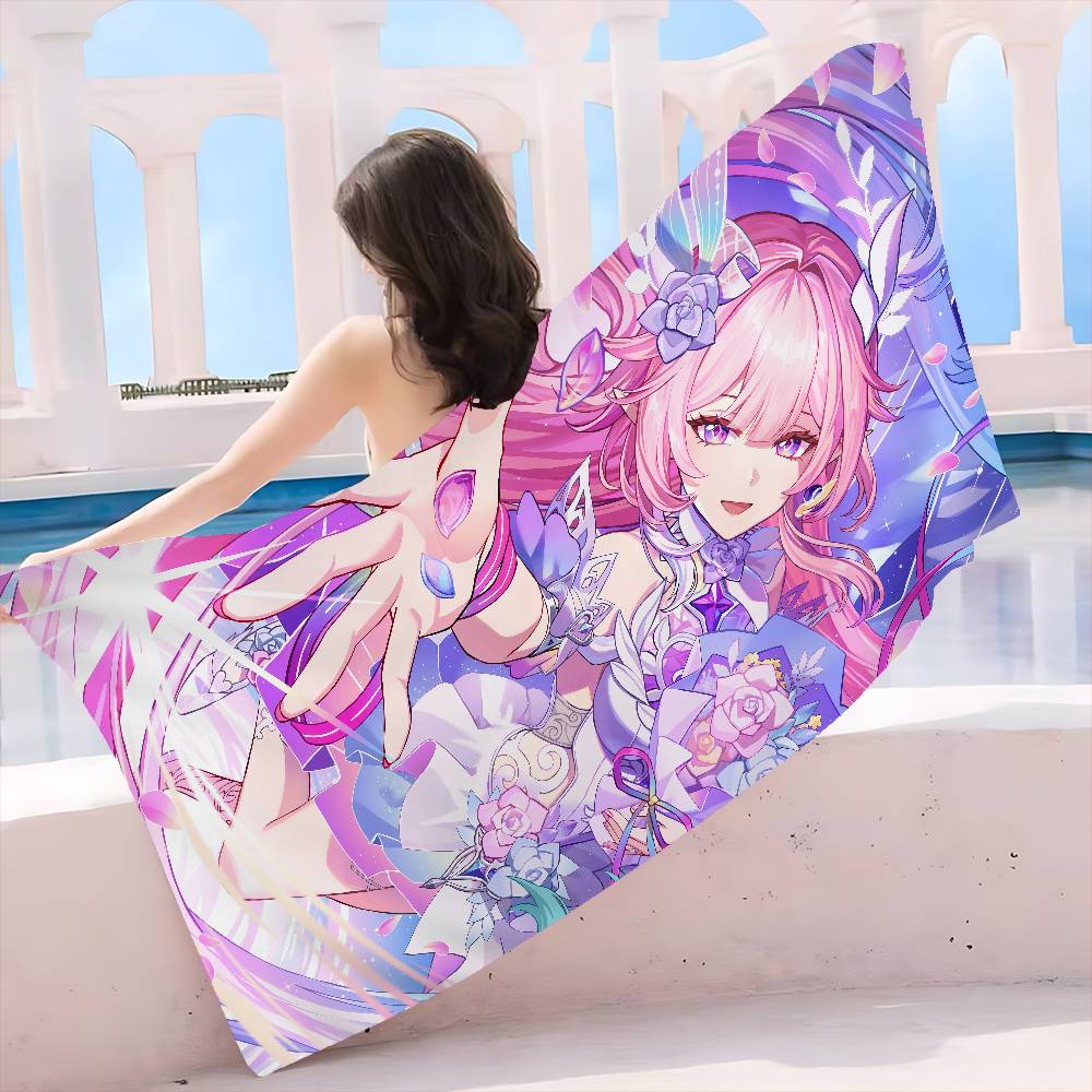 Game Cyrene H-Honkais Star Rail Big Microfiber Beach Towels Quick Dry Towel Sand Beach Towels Pool Towel for Travel Swim Pool Yoga