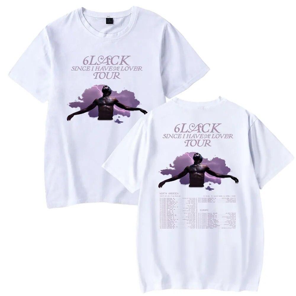 

Футболка 6Lack, так как у меня есть любовник, модная футболка с круглым вырезом и короткими рукавами, женская футболка унисекс, 2023, одежда в стиле хип-хоп, унисекс 4XL