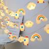 Waterproof LED String Fairy Lights Cloud Star Rainbow Night Light Garland Lamp  Hoilday
