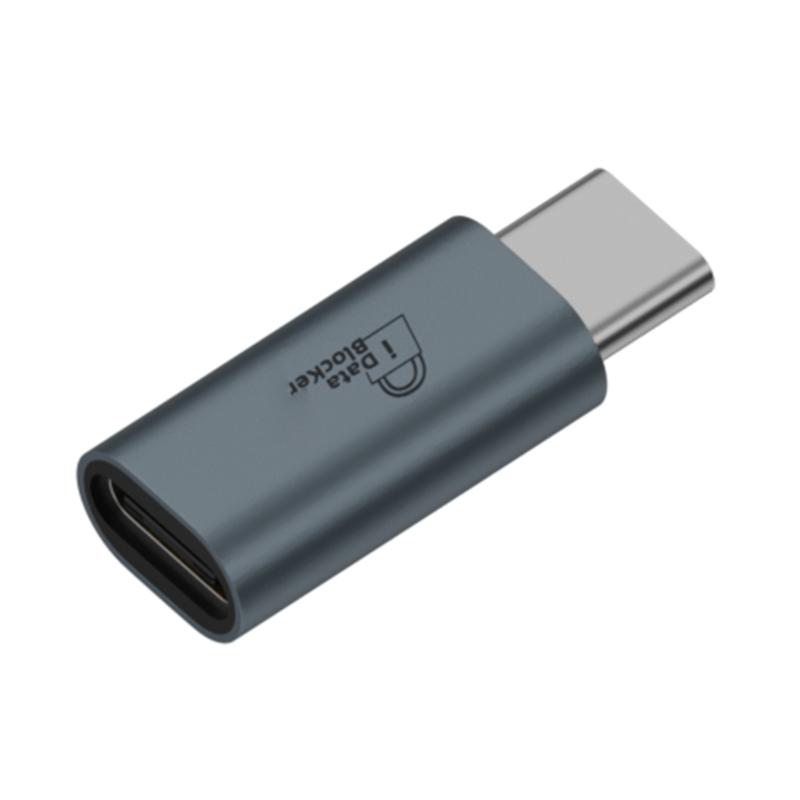 Portable USB Type C Data Blocking Charging Prevents Hacking Aluminum Housing Universal Compatibility for Phones Devices