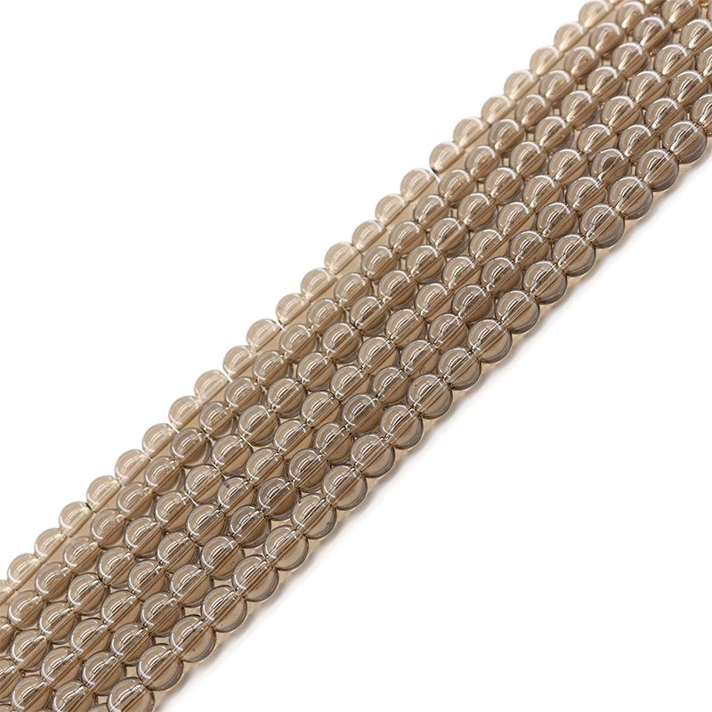 Brown Glass and Crystal Natural Stone Beads for DIY Jewelry Making Accessories