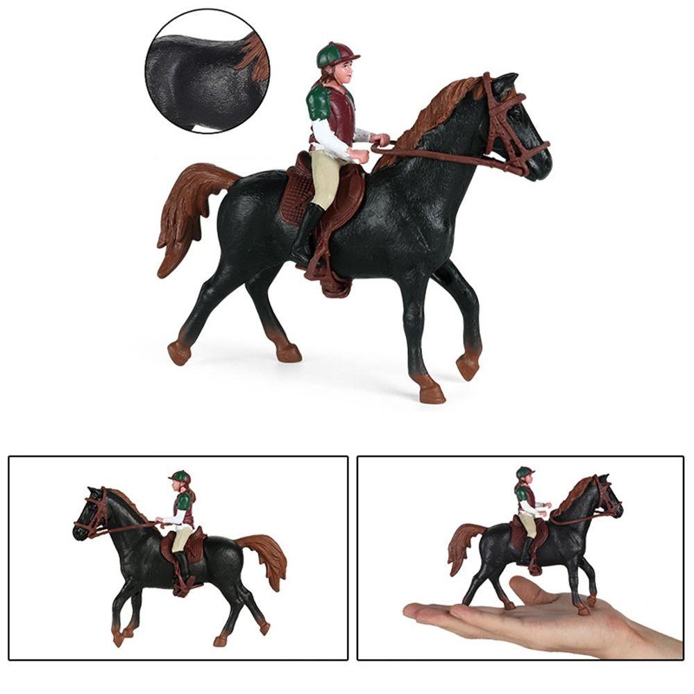 Kunststoff Lebensechtes Pferdemodell DIY Simulation Reitsportfigur Universal