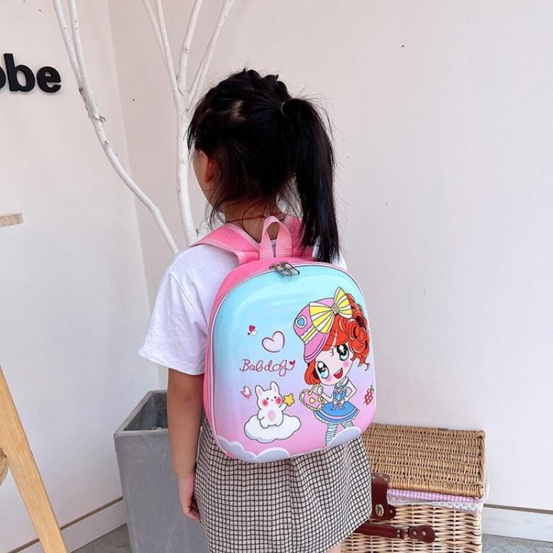 New Cute 3D Cartoon Primary School Students Schoolbags EVA Hard Shell Kindergarten Backpack for Boys and Girls Grades 1-3 Lightweight Portable Satchel