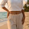 2 Pcs/set Shell Beads Body Chain Gold Belly Chains Elegant Starfish Waist Chain  Vacation
