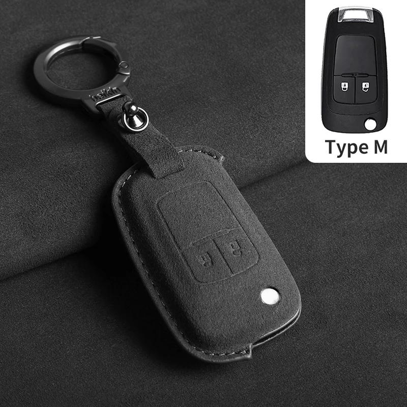 Suede Car Flip Key Case Cover for Chevrolet Cruze Aveo Camaro Epica Lova Sail Spark Opel Astra Corsa for Cruze Spark Orlando