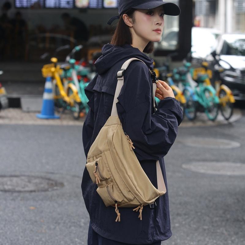 Outdoor Rainproof Single-shoulder Crossbody Bag, Fashionable Chest Bag, Large-capacity Casual Backpack, Sports Waist Bag