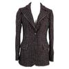 Chanel [/Domestic Regular] 08A P33861V24329 Cashmere/silk Blend Tweed 1B Tailored Jacket Jacket 34 Navy systemUsed
