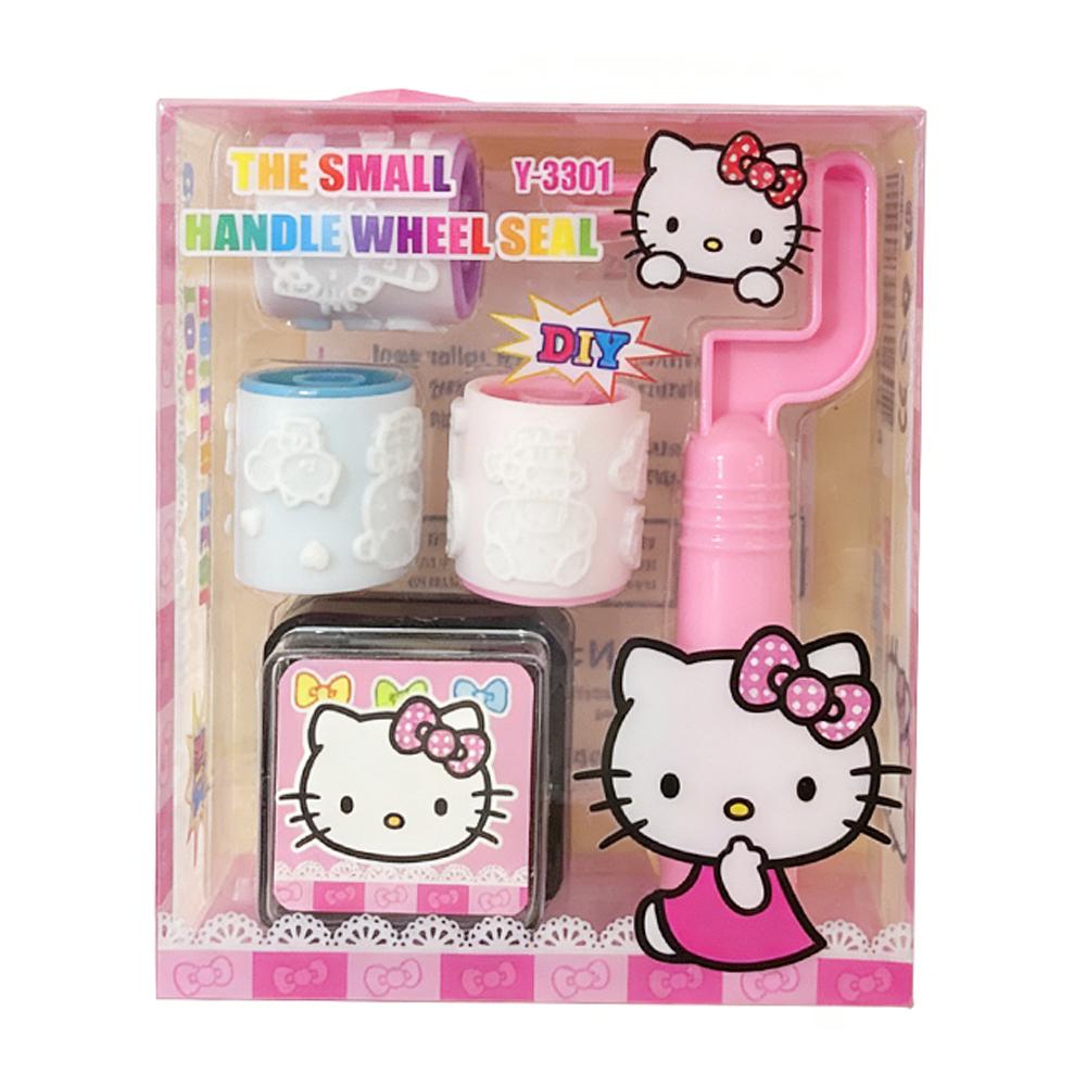 

Latest Diy Roller Stamp Set, Cute Animation Design For Kids, With Ink Pad, Reward Stamp, Movie Merchandise Present