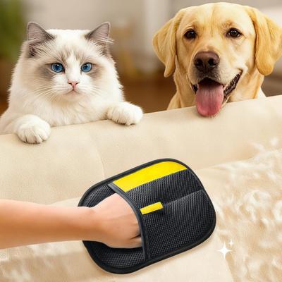 Fusselentfernungshandschuh Waschbar Wiederverwendbar Elektrostatischer Pflegehandschuh Haustier Katzen Hunde Haarentfernungshandschuh Haustierhaarentferner