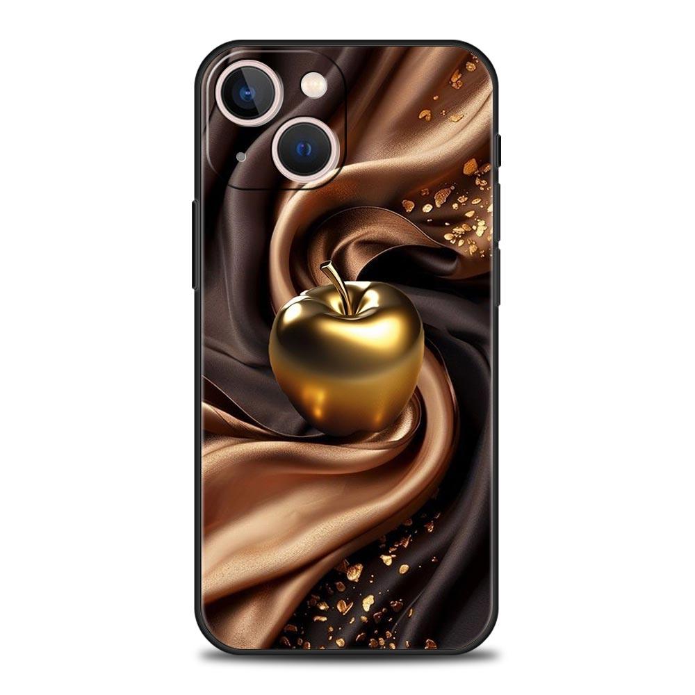 Happy Black Apple Phone Case Cover for iPhone 17 16 15 14 13 12 Pro Max 11 Pro Max 17 AIR Plus Shockproof Soft TPU Shell Fundas