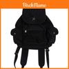 Zaino Vintage in Denim Lavato con Tasche Multiple per Viaggi Casual e Scuola