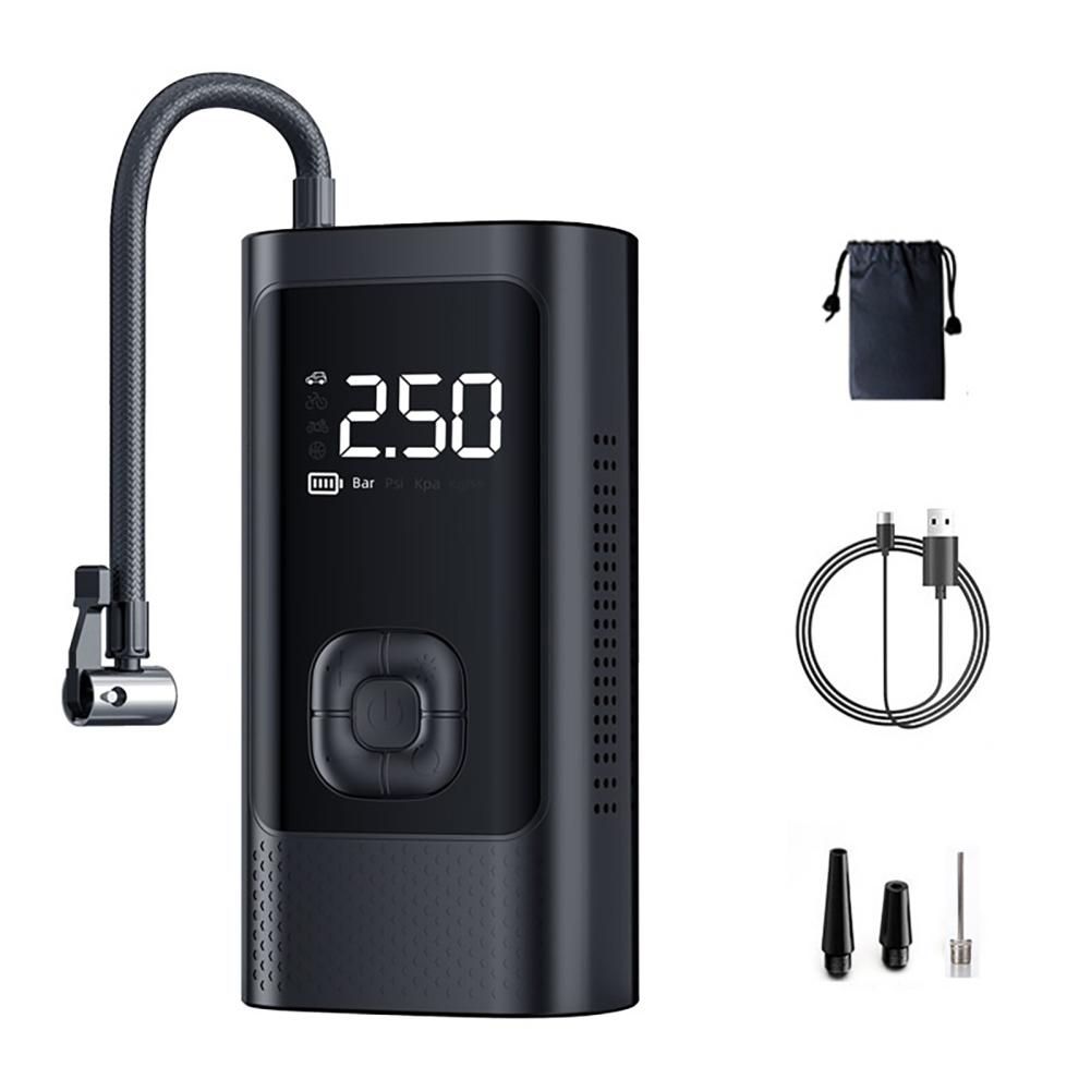 Car Tire Inflator Portable Air Compressor Rechargeable 4500mAh Battery LCD Display Electric Tire Pump With LCD Display 3-150PSI