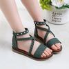 Girls Sandals Summer 2020 New Fashion Princess Shoes Korean Version of The Big Children's Soft-soled Beach Shoes Children's Roman Shoes