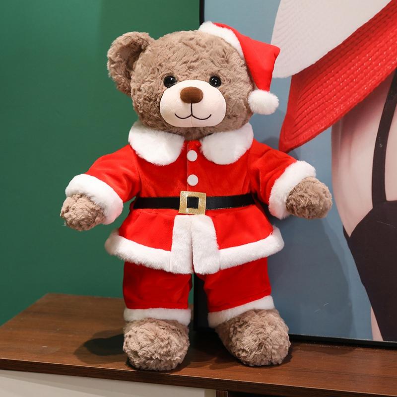 

Hot 1pc 48/78cm Christmas Bear Plush Pillow Toy Cartoon Santa Bear Soft Stuffed Doll Cute Christmas Party Decor Kids Xmas Gifts about 48cm