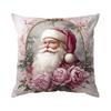 Pink Christmas Cushion Pillowcase Printed Polyester 45X45Cm Throw Pillowcover Decorative Sofa Cushion Pillowslip Home Decor