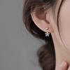 925 Sterling Silver Needle Flower Stud Earrings: 2025 New Luxury Niche Design for Women