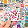 50 New Styles of Teacher's Day In English Happy Teacher's Day Short Sentences Personalized Decorative Stickers Waterproof Stickers