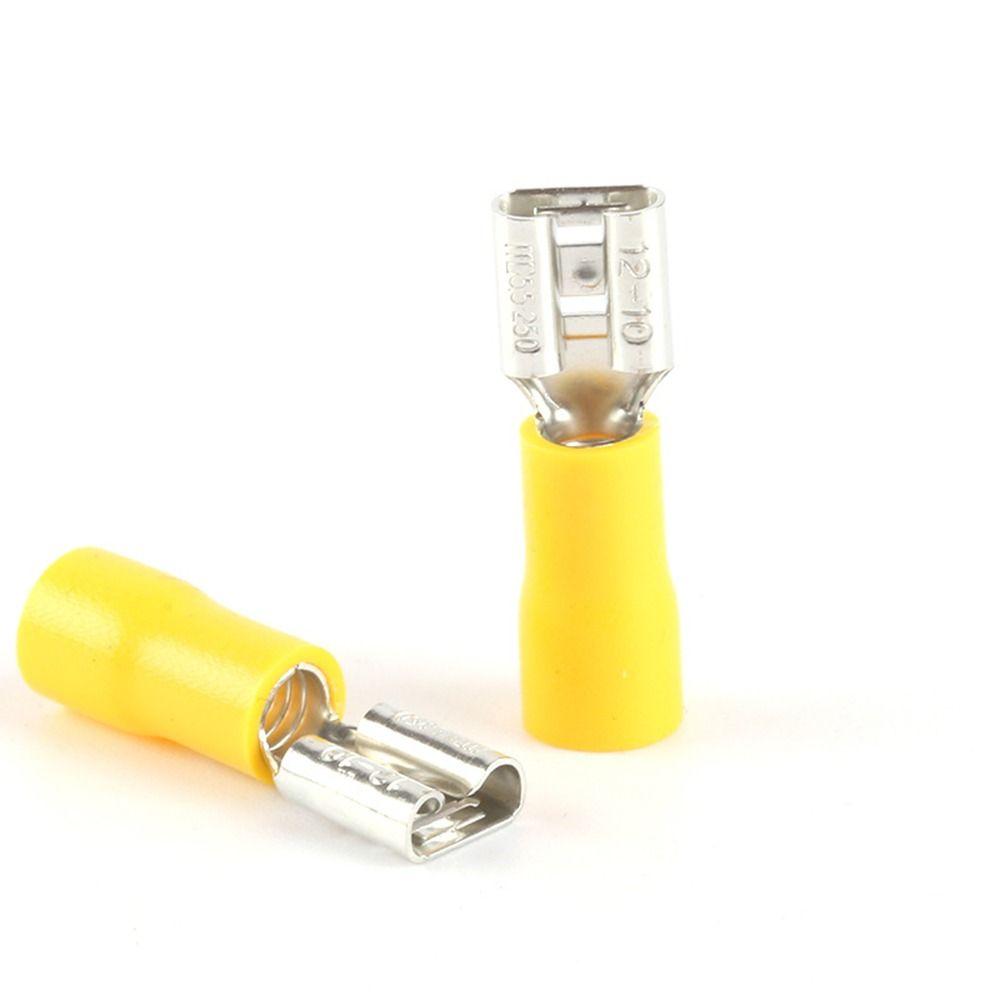 100PCS 4-6mm² Female Quick Disconnects FDD5.5-250 Electrical Crimp Terminal