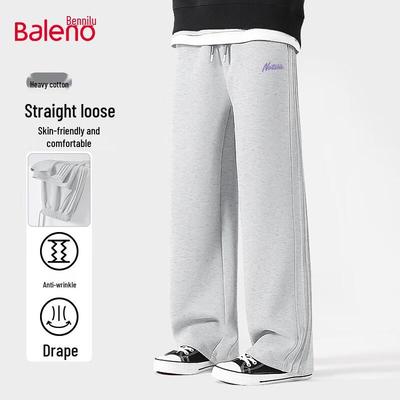 Baleno Men's Heavyweight Wide-Leg Casual Pants