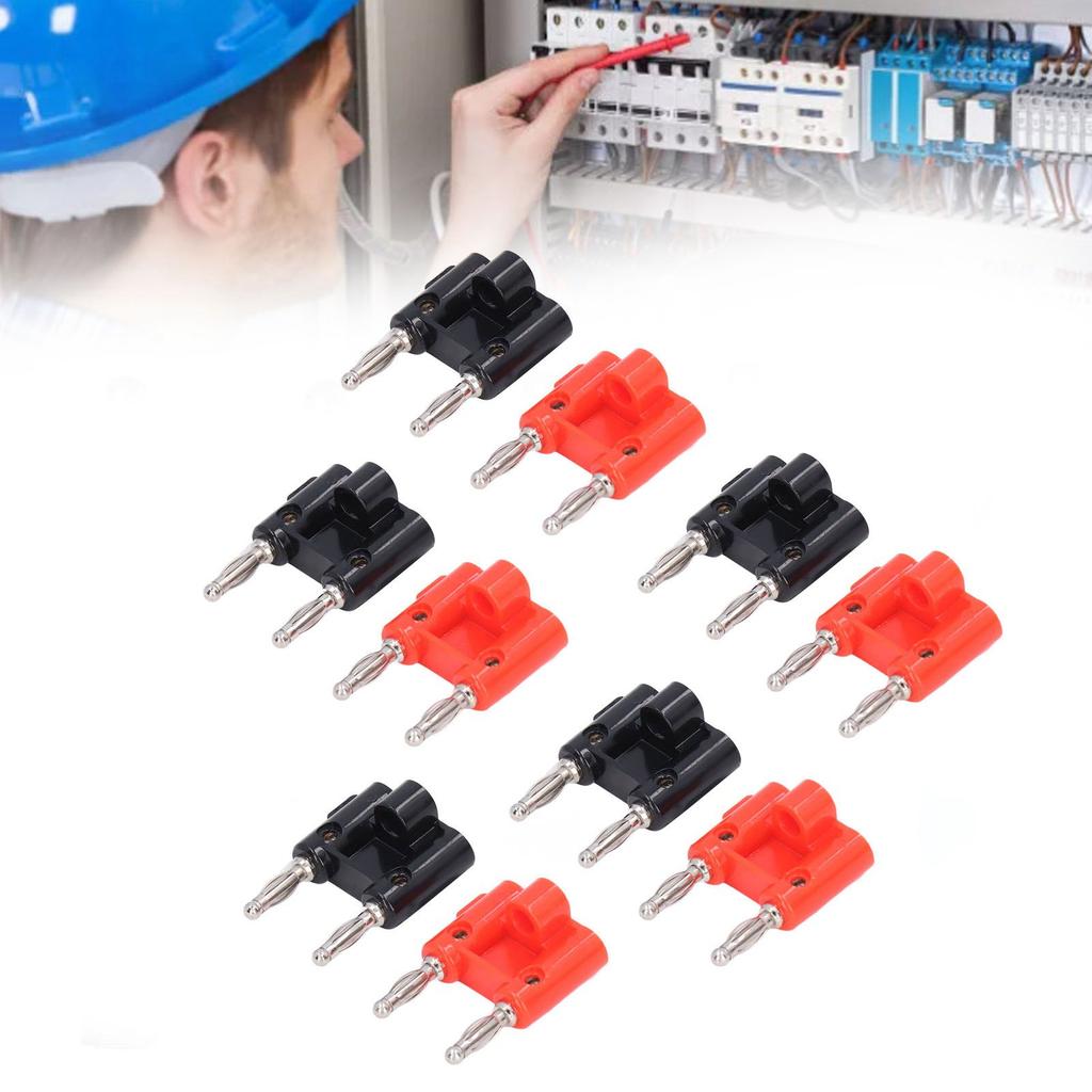 5 Satz Doppelte Bananenstecker Messing PE Lötfreie Laternen-Bananenbuchse für Elektronische Geräte Wohnmobil