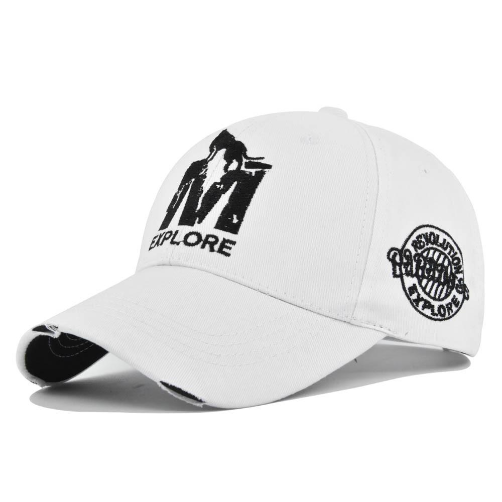 

Three-dimensional embroidery cap wolf embroidery baseball cap trendy casual hat washed hole men s hat women s hat L