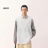 CROQUIS Men's Long-Sleeve H-Type Cotton Shirt