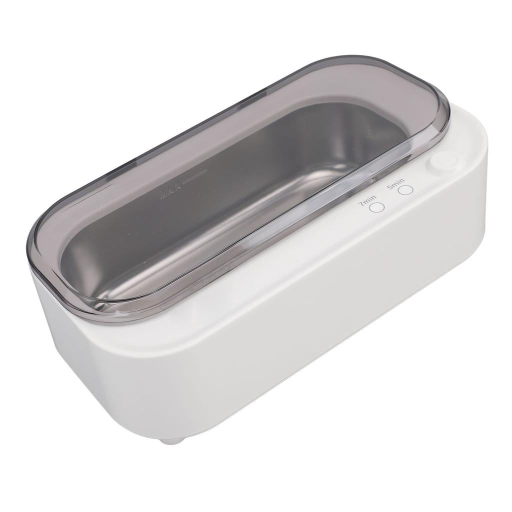 Ultrasound Jewelry Cleaner Machine 304 Stainless Steel ABS Mini Portable Eyeglasses Cleaning Machine for Watch Retainer