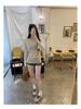 Korean Style Tie-Waist Long-Sleeved Off-Shoulder T-Shirt for Women - Autumn Edition