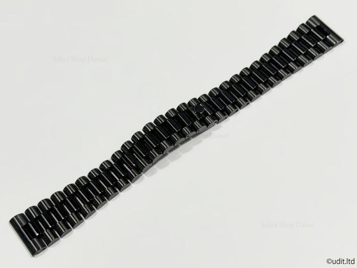 

[Б/У] 20 мм ширина ушка, совместимый с Rolex браслет President, ремешок для часов, черный
