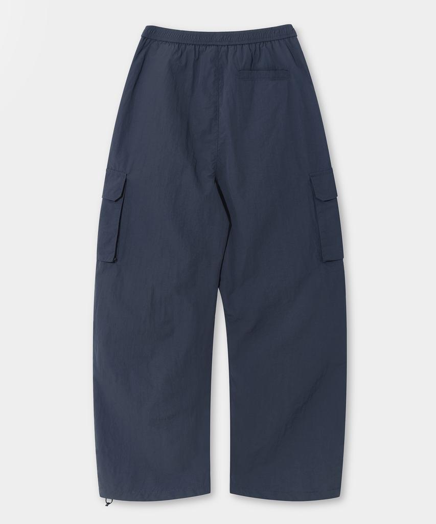 Dimiteulibeullaeg [Summer] Vlad Curved Track Nylon Cargo Pants_Vintage Navy