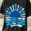 Ocean Wave Sunset T-Shirt and Kids Tshirt, Coastal Beach Vacation Tee, Aesthetic Summer Sunrise Graphic Shirt and Kids Tshirt, Boho Surfer Gift