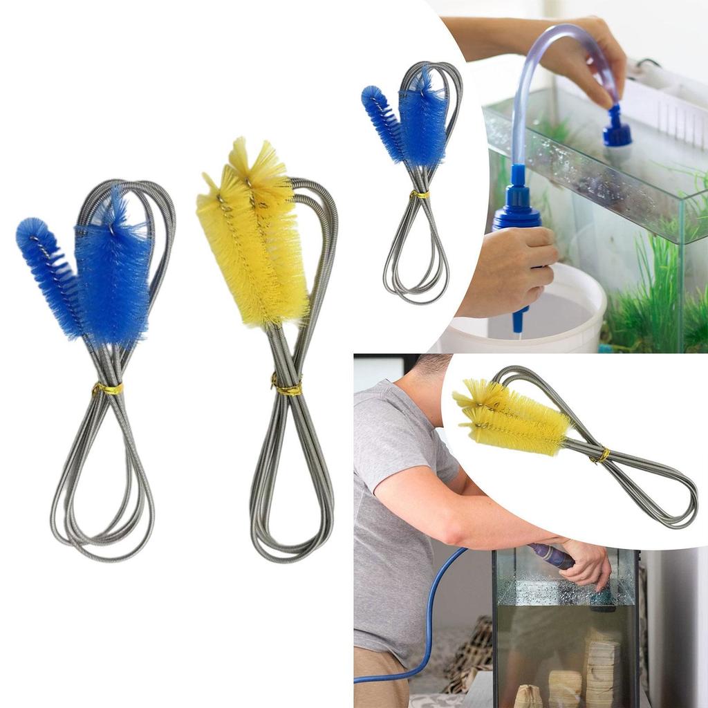 Aquarium Filter Brush Double Ended Hose Brush 155 cm Hand Tool Portable Tube