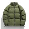 Men's Casual Cotton Jacket Hooded Solid Color Winter Daily    