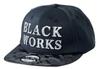 Flat Brim Cap GM9895 LL (BLACK WORKS) Black/Silver