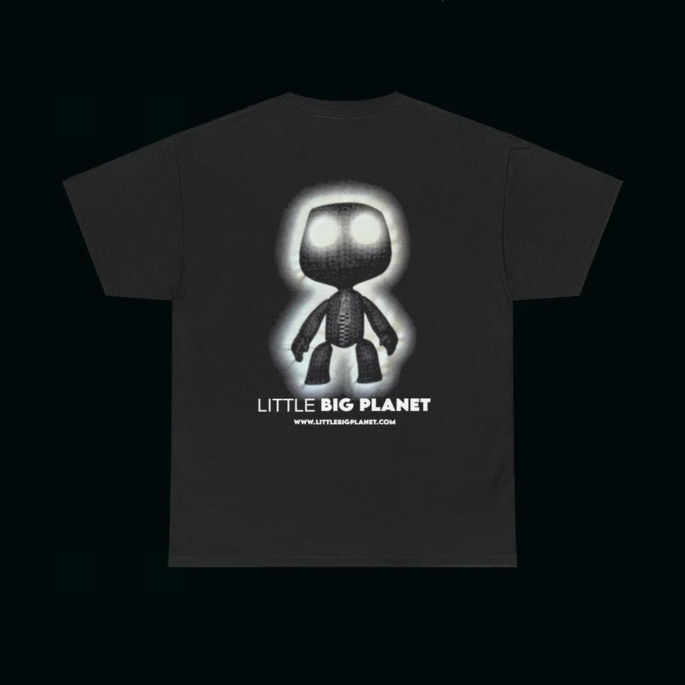 Little Big Planet Вінтажний графічний промо-футболка 2008 Гранж Y2K Сцена Domo Kun